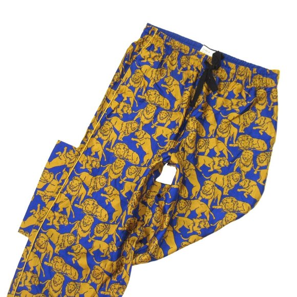 NWT J.Crew Collection Silk Twill Relaxed Pant in Bronze Olive Sleepy Lions 10 - Picture 2 of 5